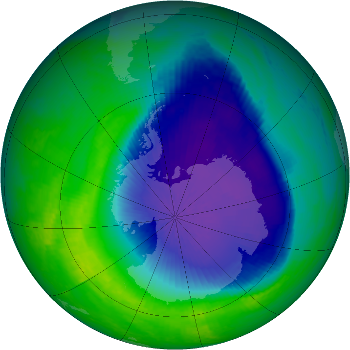 Ozone Map 2001-10-26